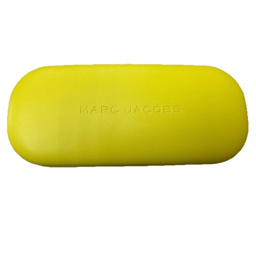 New Marc Jacobs Large Yellow Sunglass Case & Lens Cleaning Cloth